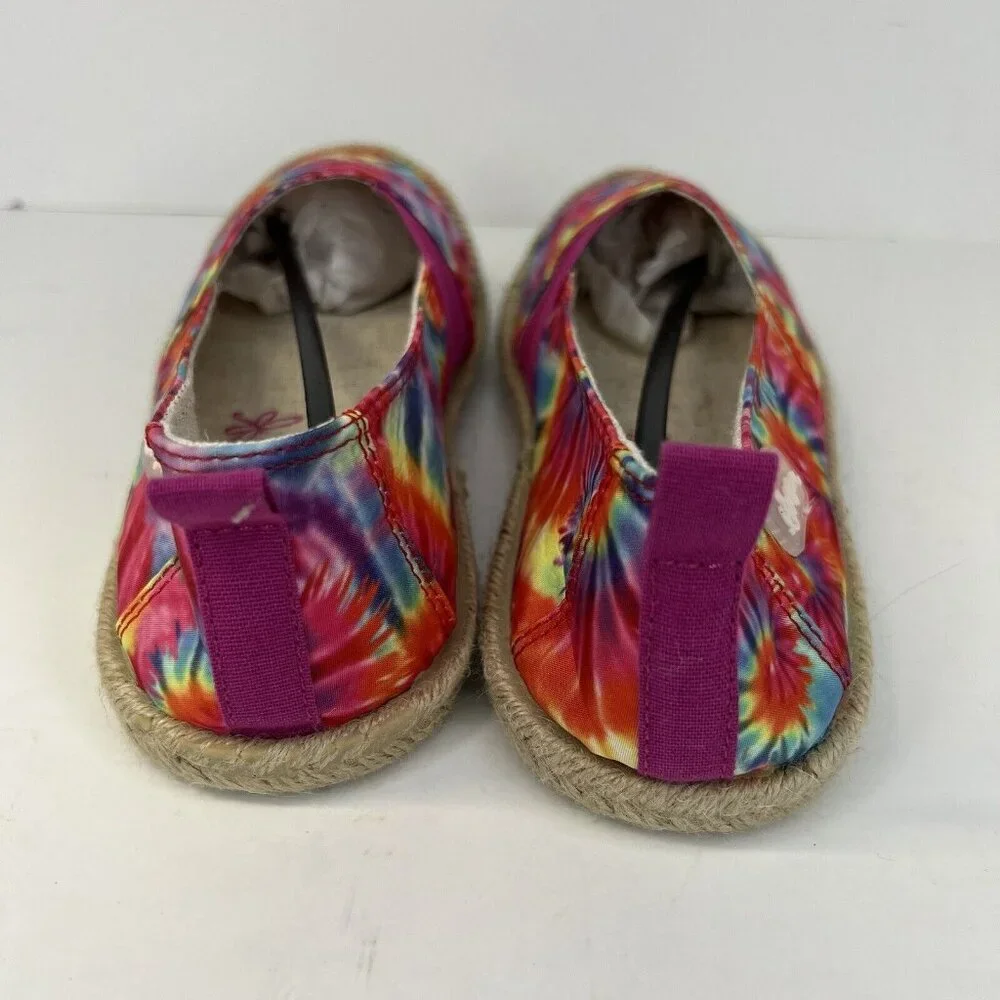 Sugar Evermore Multicolor Tie Dye Women's Size 8.5 Espadrille Flats NWOB